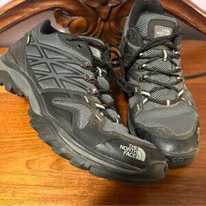 The North Face Black and Gray Athletic Shoes with Rugged Design